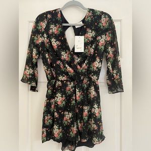 NWT Floral Romper by Waverly-Size Small
